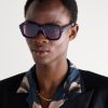 Taos Square-Frame Acetate Sunglasses - OU Taos Square-Frame Acetate Sunglasses - OU