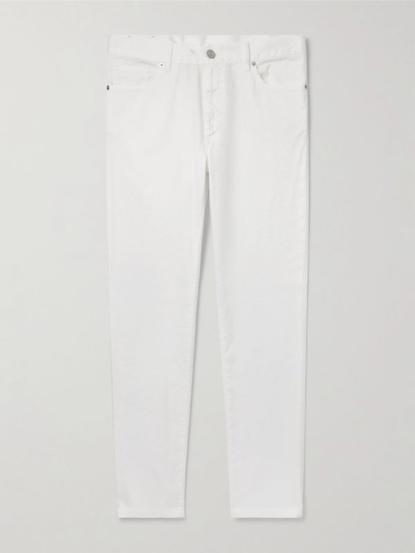 Roccia Slim-Fit Straight-Leg Garment-Dyed Linen-Blend Trousers Roccia Slim-Fit Straight-Leg Garment-Dyed Linen-Blend Trousers