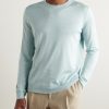 Mulberry Silk, Cashmere and Linen-Blend Sweater - FR Mulberry Silk, Cashmere and Linen-Blend Sweater - FR