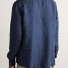 Oasi Linen Half-Placket Shirt - BK Oasi Linen Half-Placket Shirt - BK