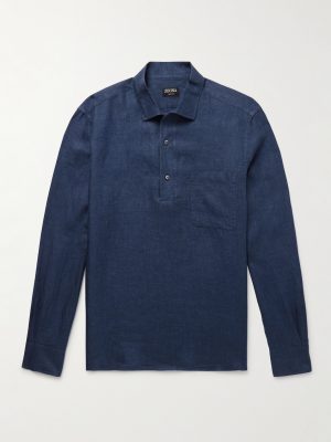 Oasi Linen Half-Placket Shirt Oasi Linen Half-Placket Shirt
