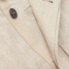 Leather-Trimmed Linen Overshirt - CU Leather-Trimmed Linen Overshirt - CU