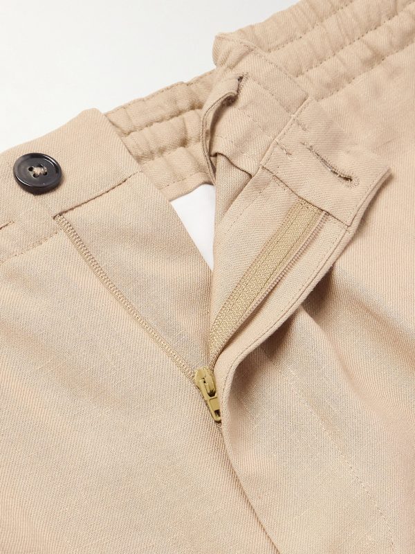Straight-Leg Linen Shorts - E1 Straight-Leg Linen Shorts - E1