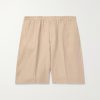 Straight-Leg Linen Shorts Straight-Leg Linen Shorts