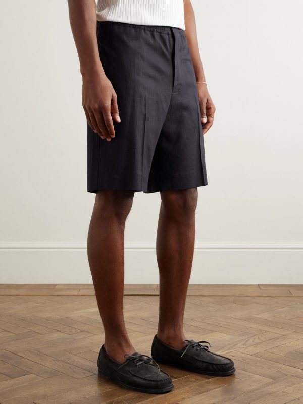 Straight-Leg Linen Shorts - FR Straight-Leg Linen Shorts - FR