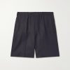 Straight-Leg Linen Shorts Straight-Leg Linen Shorts
