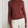 Mulberry Silk, Cashmere and Linen-Blend Sweater - FR Mulberry Silk, Cashmere and Linen-Blend Sweater - FR