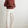 Mulberry Silk, Cashmere and Linen-Blend Sweater - OU Mulberry Silk, Cashmere and Linen-Blend Sweater - OU