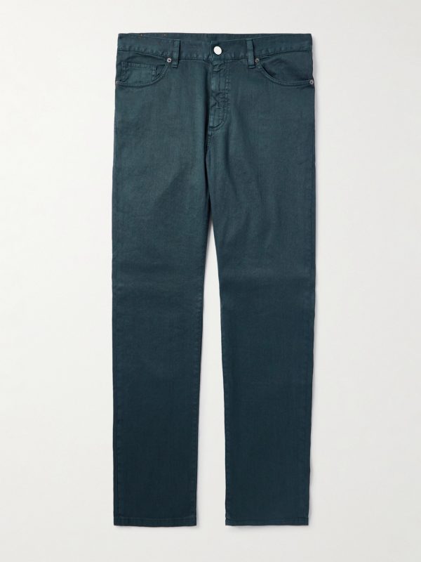 Roccia Slim-Fit Straight-Leg Garment-Dyed Linen-Blend Trousers Roccia Slim-Fit Straight-Leg Garment-Dyed Linen-Blend Trousers