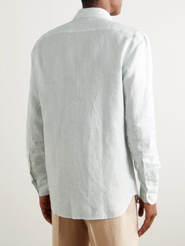 Oasi Striped Linen Shirt - BK Oasi Striped Linen Shirt - BK