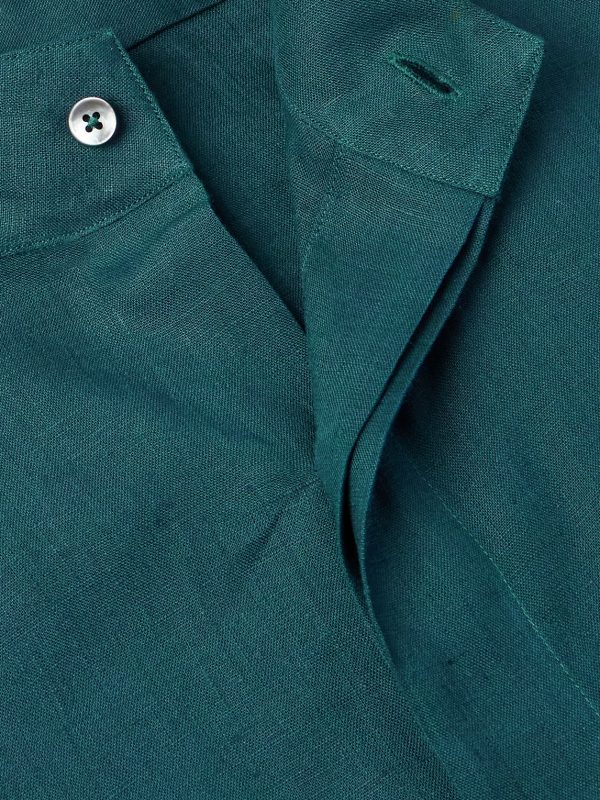 Grandad-Collar Oasi Linen Shirt - CU Grandad-Collar Oasi Linen Shirt - CU