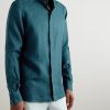 Grandad-Collar Oasi Linen Shirt - FR Grandad-Collar Oasi Linen Shirt - FR