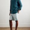 Grandad-Collar Oasi Linen Shirt - OU Grandad-Collar Oasi Linen Shirt - OU