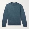Mulberry Silk, Cashmere and Linen-Blend Sweater