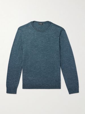 Mulberry Silk, Cashmere and Linen-Blend Sweater Mulberry Silk, Cashmere and Linen-Blend Sweater