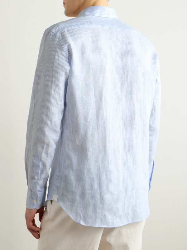 Oasi Striped Linen Shirt - BK Oasi Striped Linen Shirt - BK