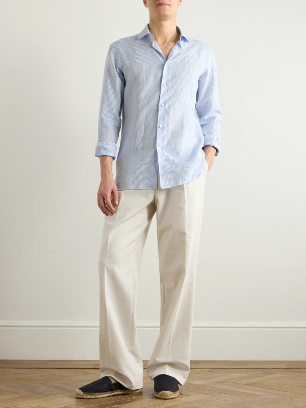 Oasi Striped Linen Shirt - OU Oasi Striped Linen Shirt - OU