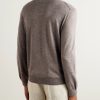 Mulberry Silk, Cashmere and Linen-Blend Sweater - BK Mulberry Silk, Cashmere and Linen-Blend Sweater - BK