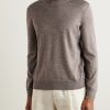 Mulberry Silk, Cashmere and Linen-Blend Sweater - FR Mulberry Silk, Cashmere and Linen-Blend Sweater - FR