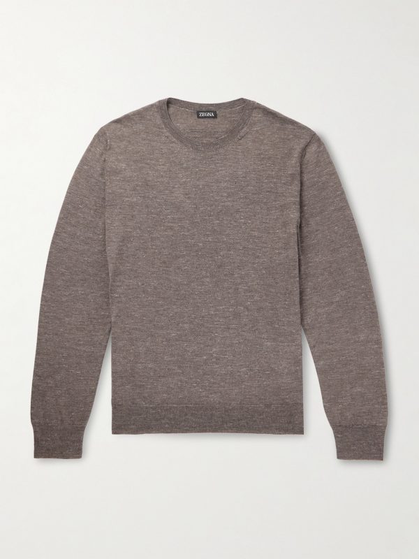 Mulberry Silk, Cashmere and Linen-Blend Sweater Mulberry Silk, Cashmere and Linen-Blend Sweater