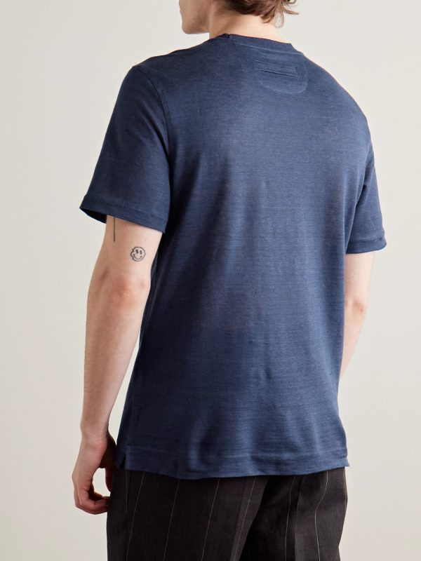 Oasi Linen T-Shirt - BK Oasi Linen T-Shirt - BK