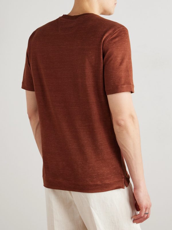 Oasi Linen T-Shirt - BK Oasi Linen T-Shirt - BK