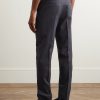 Straight-Leg Linen-Twill Trousers - BK