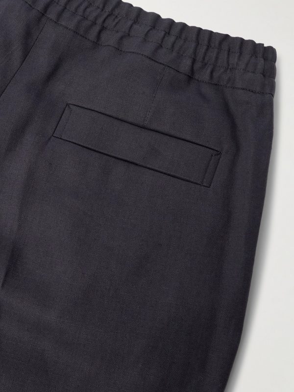 Straight-Leg Linen-Twill Trousers - CU