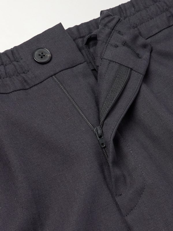Straight-Leg Linen-Twill Trousers - E1