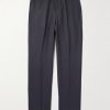 Straight-Leg Linen-Twill Trousers