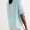 Convertible-Collar Oasi Linen Shirt - BK Convertible-Collar Oasi Linen Shirt - BK