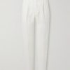 Straight-Leg Pleated Linen-Twill Trousers Straight-Leg Pleated Linen-Twill Trousers