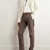Slim-Fit Tapered Cotton and Linen-Blend Twill Trousers - OU Slim-Fit Tapered Cotton and Linen-Blend Twill Trousers - OU