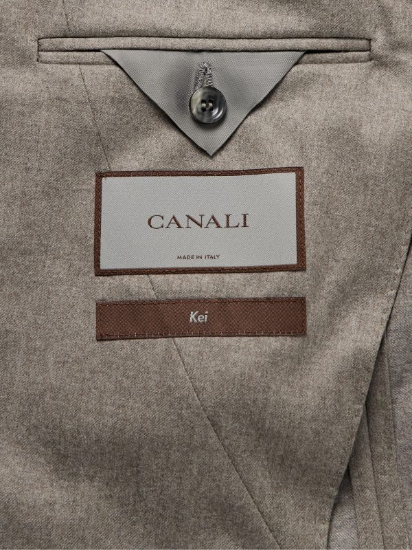 Kei Slim-Fit Double-Breasted Wool-Flannel Suit Jacket - E1 Kei Slim-Fit Double-Breasted Wool-Flannel Suit Jacket - E1