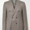 Kei Slim-Fit Double-Breasted Wool-Flannel Suit Jacket Kei Slim-Fit Double-Breasted Wool-Flannel Suit Jacket