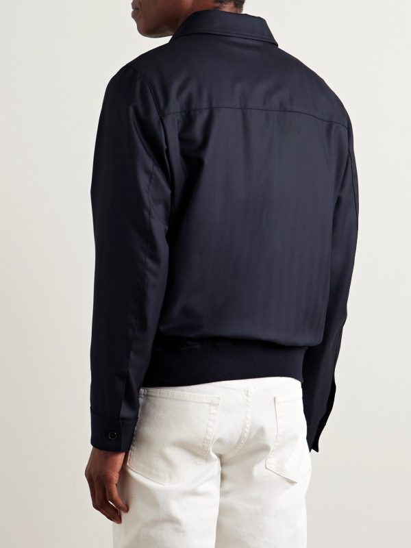 Wool Bomber Jacket - BK Wool Bomber Jacket - BK