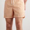 Straight-Leg Mid-Length Striped Swim Shorts - OU Straight-Leg Mid-Length Striped Swim Shorts - OU