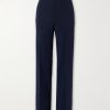 Wide-leg Twill Trousers