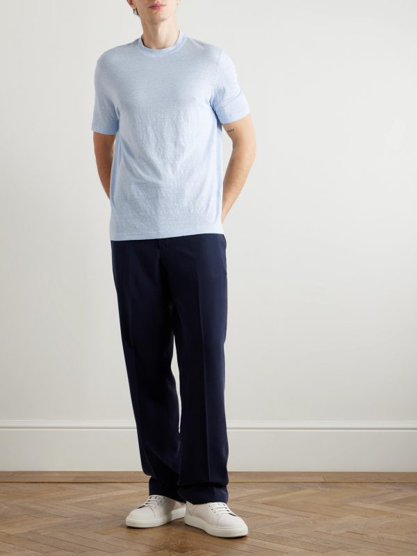 Wide-leg Twill Trousers - OU