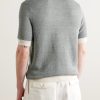 Slim-Fit Birdseye Cotton and Linen-Blend Polo Shirt - BK Slim-Fit Birdseye Cotton and Linen-Blend Polo Shirt - BK