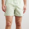 Straight-Leg Mid-Length Striped Swim Shorts - OU Straight-Leg Mid-Length Striped Swim Shorts - OU
