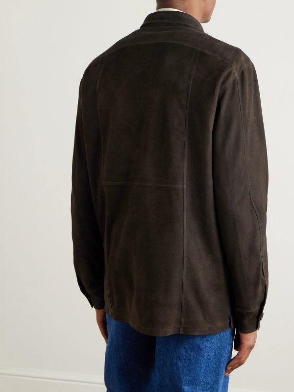Suede Overshirt - BK Suede Overshirt - BK