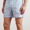 Straight-Leg Mid-Length Striped Swim Shorts - OU Straight-Leg Mid-Length Striped Swim Shorts - OU