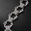 Crushed Bones 14-Karat White Gold Diamond Chain Bracelet - CU