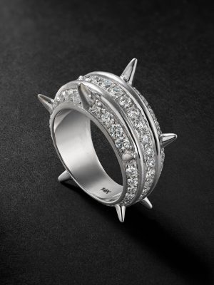 Destroyer 14-Karat White Gold Diamond Ring Destroyer 14-Karat White Gold Diamond Ring