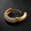 Huggie 14-Karat Gold Diamond Earring - CU Huggie 14-Karat Gold Diamond Earring - CU