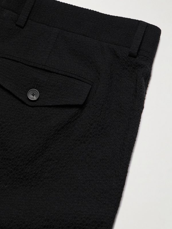 Daniel Tapered Pleated Wool-Blend Seersucker Suit Trousers - CU Daniel Tapered Pleated Wool-Blend Seersucker Suit Trousers - CU