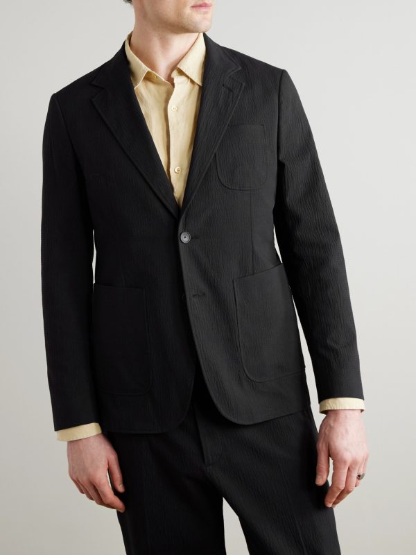 Stretch-Cotton Seersucker Suit Jacket - FR Stretch-Cotton Seersucker Suit Jacket - FR