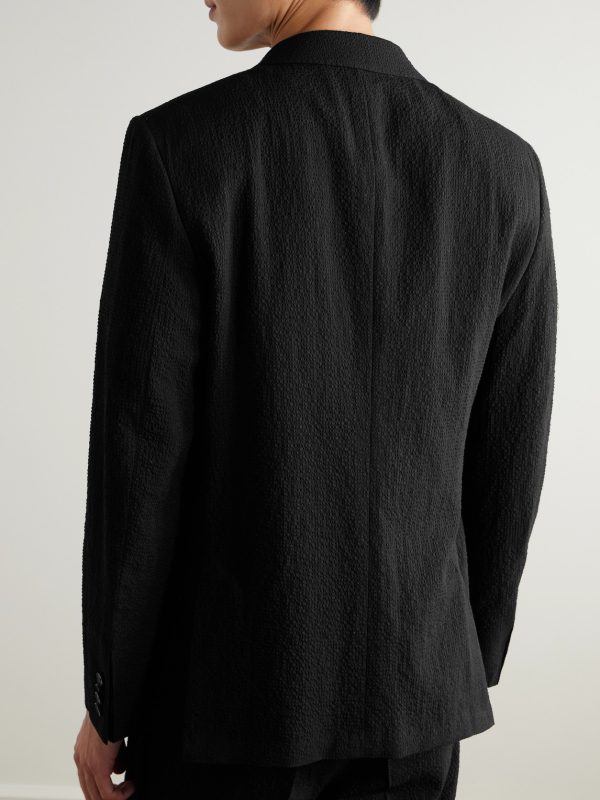 Wool-Blend Seersucker Suit Jacket - BK Wool-Blend Seersucker Suit Jacket - BK