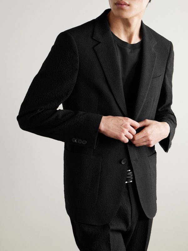 Wool-Blend Seersucker Suit Jacket - FR Wool-Blend Seersucker Suit Jacket - FR